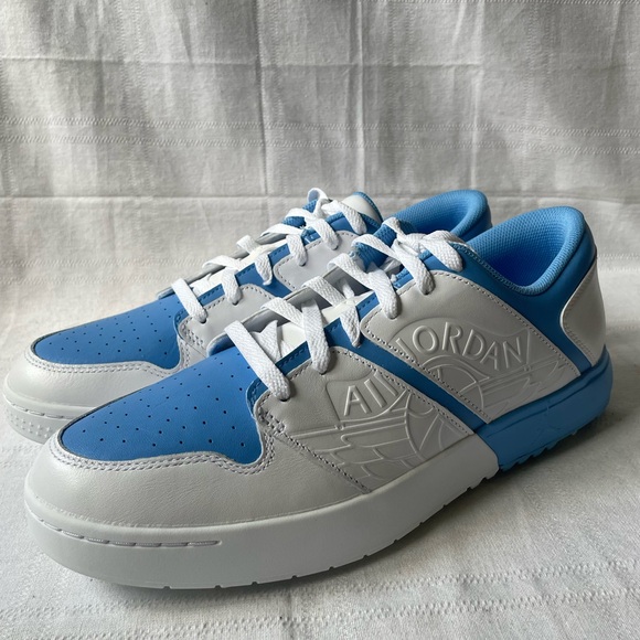 Jordan Nu Retro 1 Low Golf Shoes White University Blue Mens Size 11.5 FZ4153-101 - Picture 1 of 9